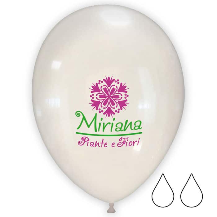 1000 Palloncini diametro 30 cm - 12 inch personalizzati 2 LATI 1