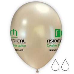 Palloncini pubblicitari metallizzati stampa 2 lati 2 colori