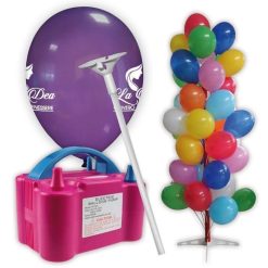 kit palloncini pubblicitari 10 – 1000 palloncini con stampa 2 lati 1000 bastoncini 1 gonfiatore elettrico espositore ad albero