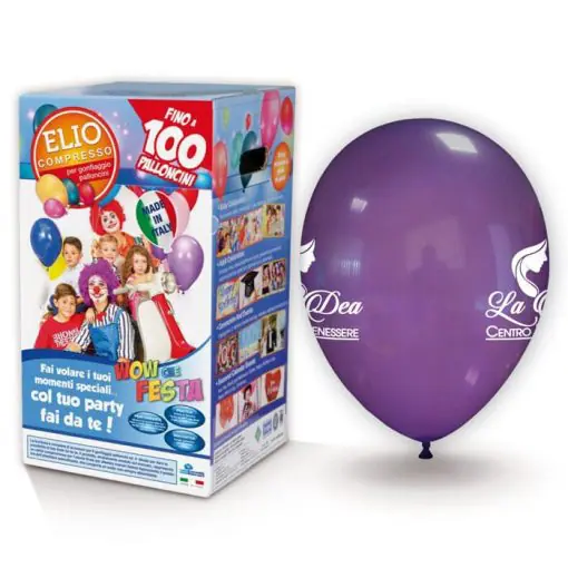 kit palloncini pubblicitari elio 3 – 500 palloncini con stampa 2 lati + 8  bombole elio XL usa e getta