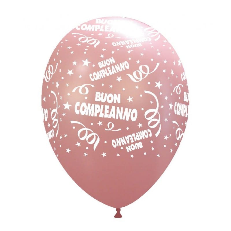 Palloncini Buon Compleanno Stampa Rosa Ch 51 Wiprint