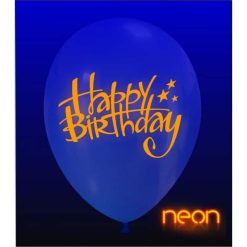 palloncini happy birthday stampa neon