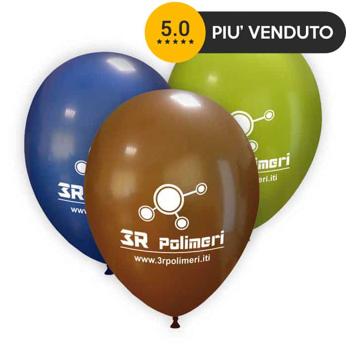 Bombola ad elio con palloncini stampati - grafiche varie 25 pz