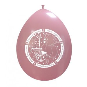 Palloncini compleanno 1° Compleanno Orsetto Rosa