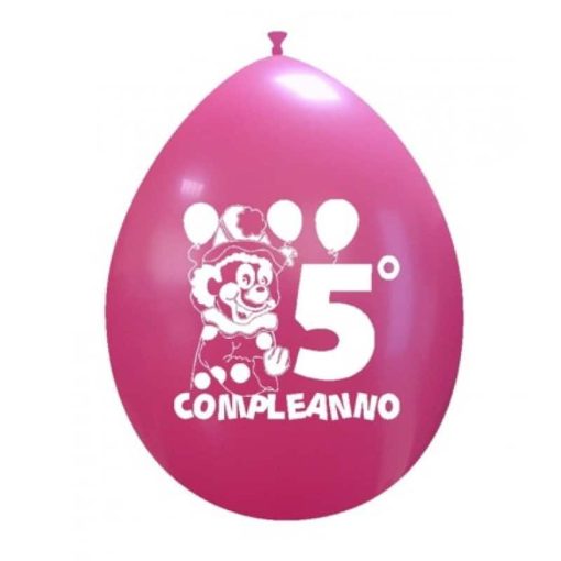 Palloncini compleanno 5° Compleanno