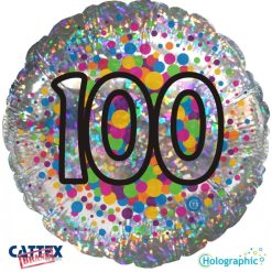 Palloncini compleanno 100 Olografico (18”)