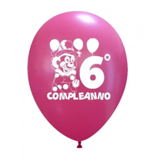 Palloncini compleanno 6° Compleanno