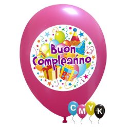 Palloncini compleanno Buon Compleanno - Full Color (CMYK)