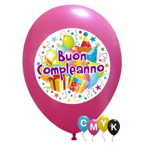 Palloncini compleanno Buon Compleanno Full Color CMYK