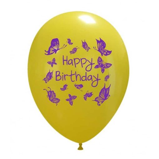 Palloncini compleanno Happy Birthday Farfalle