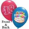 Palloncini compleanno Happy Birthday Torta 18 Edizione Limitata