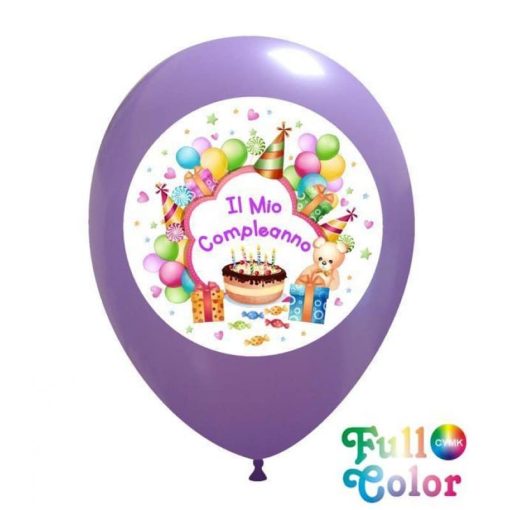 Palloncini compleanno Il Mio Compleanno Full Color CMYK