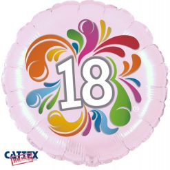 Palloncini Compleanno - 18 Anni Colorato (18”)