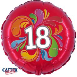 Palloncini Compleanno - 18 Anni Colorato (18”)