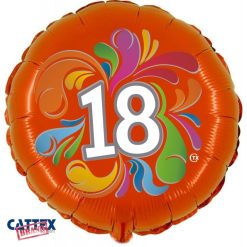 Palloncini Compleanno - 18 Anni Colorato (18”)