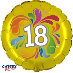 Palloncini Compleanno - 18 Anni Colorato (18”)