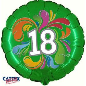 Palloncini Compleanno - 18 Anni Colorato (18”)