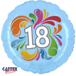 Palloncini Compleanno - 18 Anni Colorato (18”)