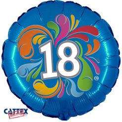 Palloncini Compleanno - 18 Anni Colorato (18”)