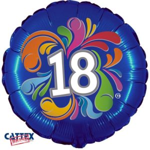 Palloncini Compleanno - 18 Anni Colorato (18”)