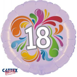 Palloncini Compleanno - 18 Anni Colorato (18”)