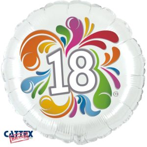 Palloncini Compleanno - 18 Anni Colorato (18”)
