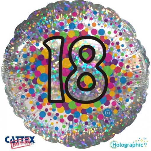 Palloncini compleanno 18 Olografico 18