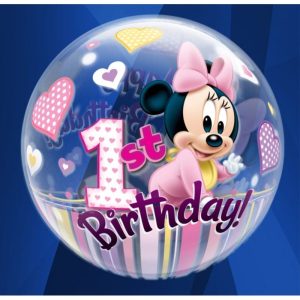 Palloncini compleanno 1st Birthday Minnie (22”)