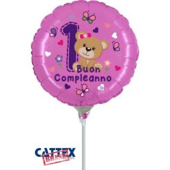 Palloncini compleanno 1° Compleanno Orsetta Minishape (9”)