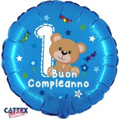 Palloncini compleanno 1° Compleanno Orsetto (18”)