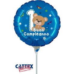 Palloncini compleanno 1° Compleanno Orsetto Minishape (9”)