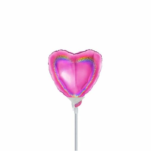 Palloni Mylar Sagomati Cuori Mylar 4 Cuore Mylar Glitter Micro