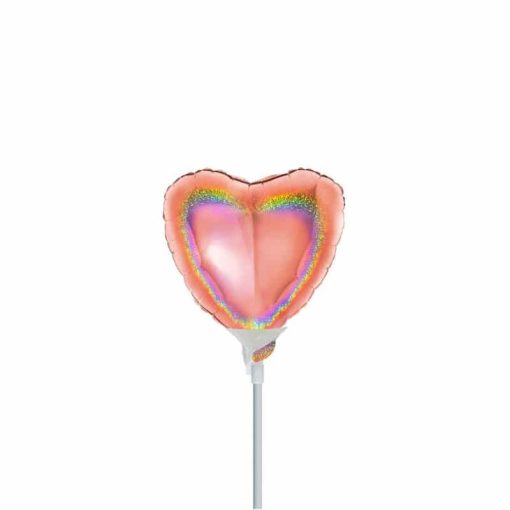 Palloni Mylar Sagomati Cuori Mylar 4 Cuore Mylar Glitter Micro