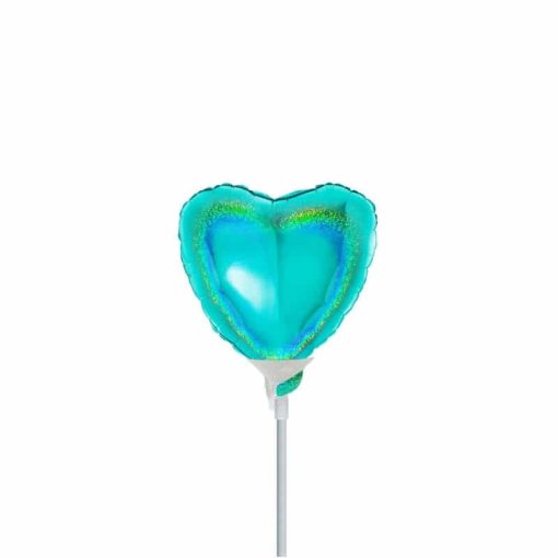 Palloni Mylar Sagomati Cuori Mylar - 4" Cuore Mylar Glitter Micro