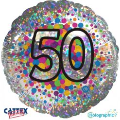 Palloncini compleanno 50 Olografico (18”)