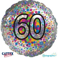 Palloncini compleanno 60 Olografico (18”)