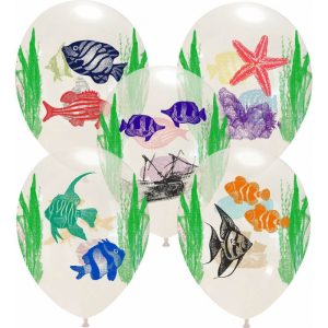 Palloncini stampa globo - acquario (multicolor)