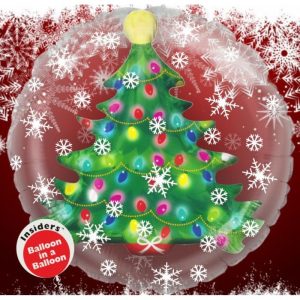 Palloncini natalizi - albero di natale in un pallone (24")