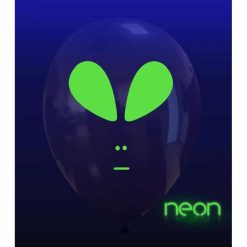Palloncini facce - alieno neon