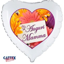 Palloncini mylar vari Auguri Mamma Fiori (18”)