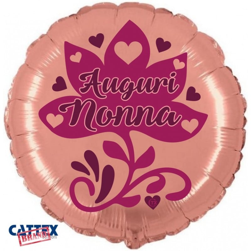 Palloncini Mylar Vari Auguri Nonna 18 Wiprint