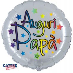 Palloncini mylar vari Auguri Papà Stelle (18”)