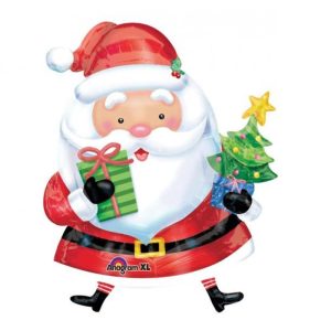 Palloncini natalizi - babbo con albero xl® supershapes™ (47”)