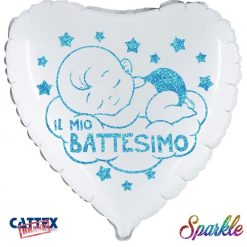 Palloncini mylar religiosi Battesimo Bimbo Sparkle (18”)