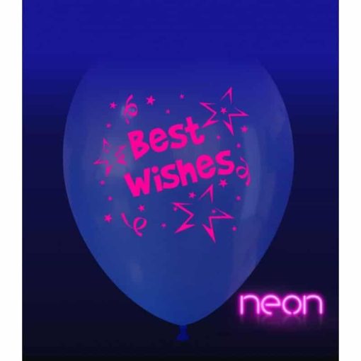 Palloncini auguri best wishes neon