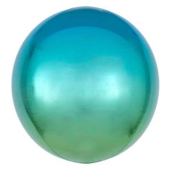 Palloncini mylar animali Blu e Verde Orbz (16")