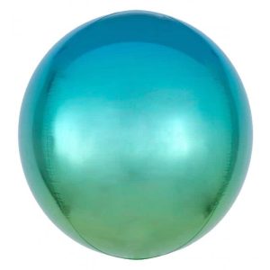 Palloncini mylar animali Blu e Verde Orbz (16")