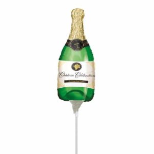Palloncini natalizi - bottiglia di champagne minishape (12”)