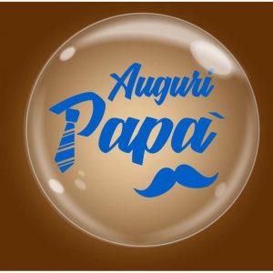 Palloncini bubbles - bubble party - auguri papà (18”)