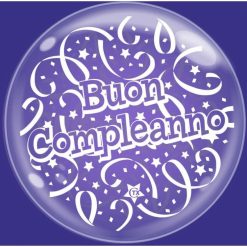 Palloncini compleanno Bubble Party - Buon Compleanno (24”)
